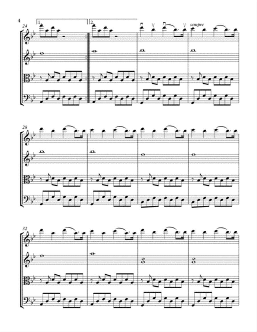 Summer 78 String Quartet scores gallery preview page 4
