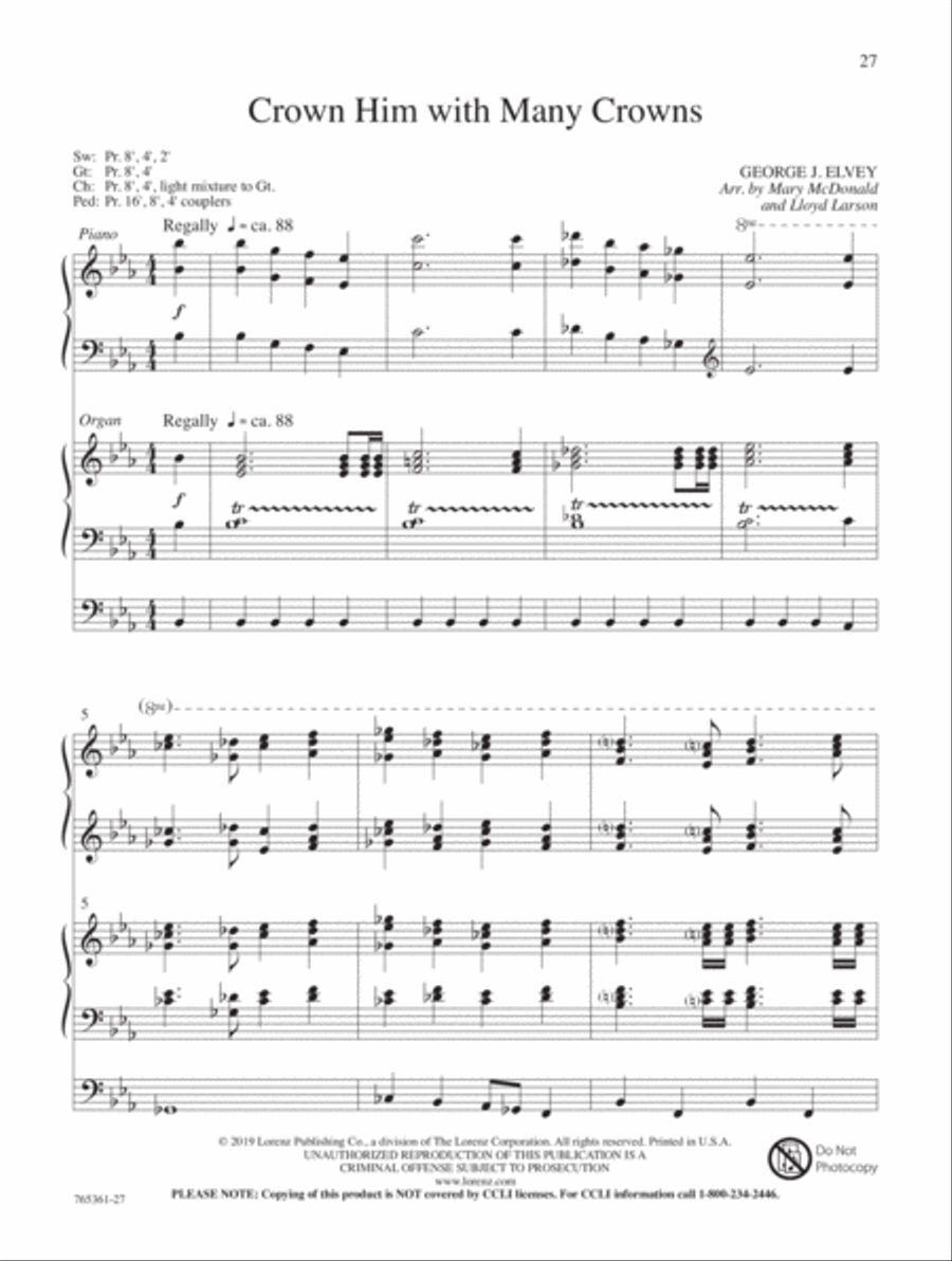 Symphony of Praise Organ scores gallery preview page 9