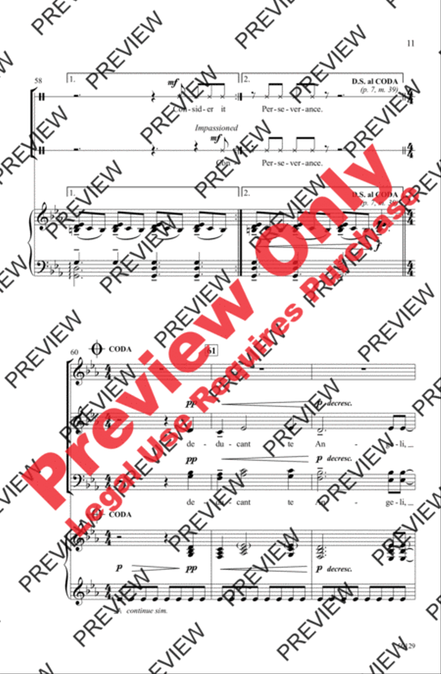 In Paradisum 4-Part scores gallery preview page 11
