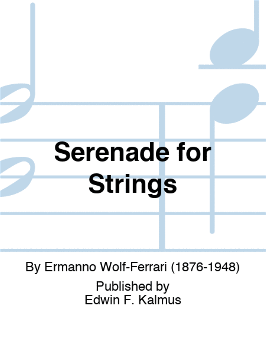 Serenade for Strings String Orchestra scores gallery preview page 1