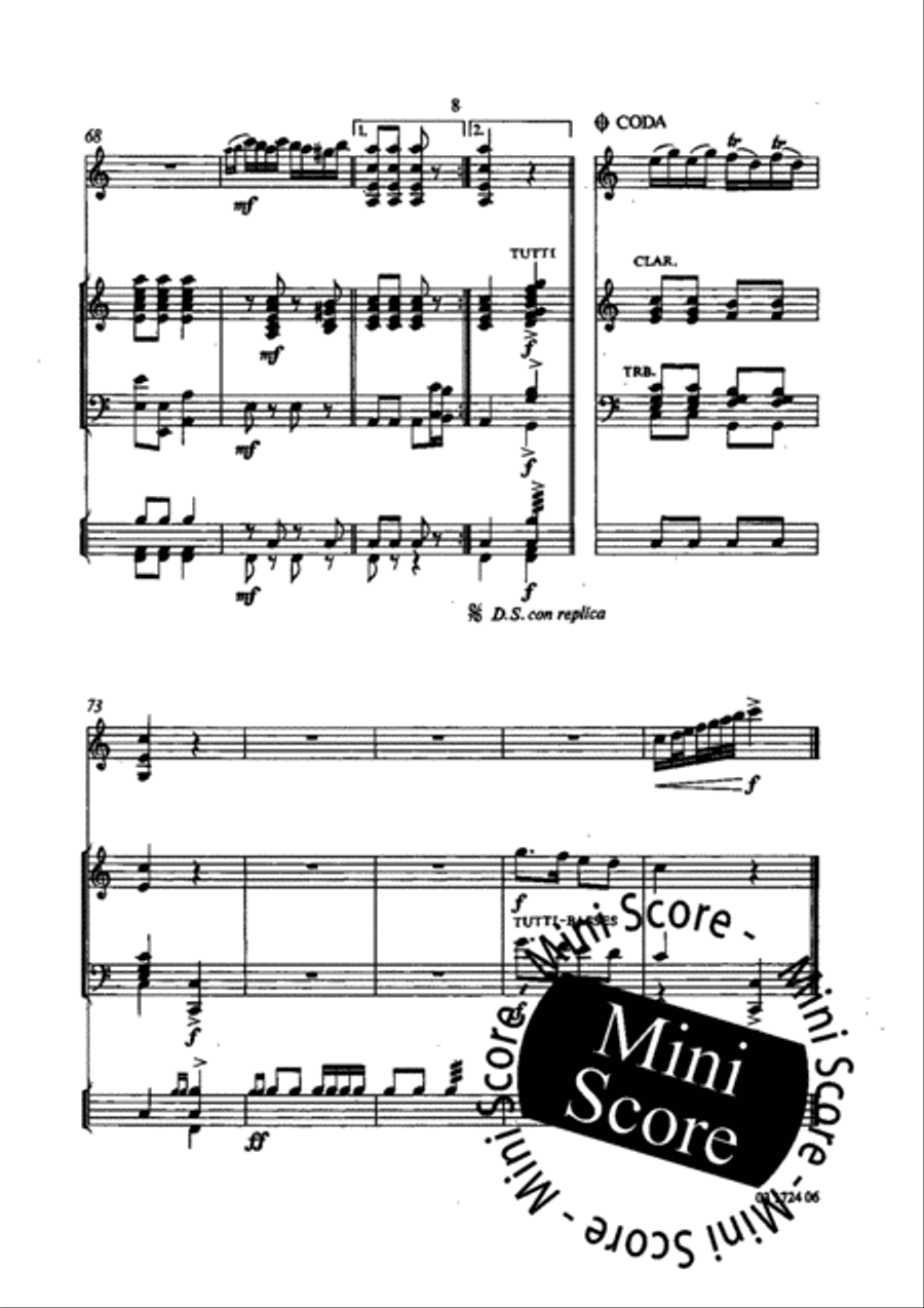Swedish Quadrille and Polonaise Concert Band scores gallery preview page 11