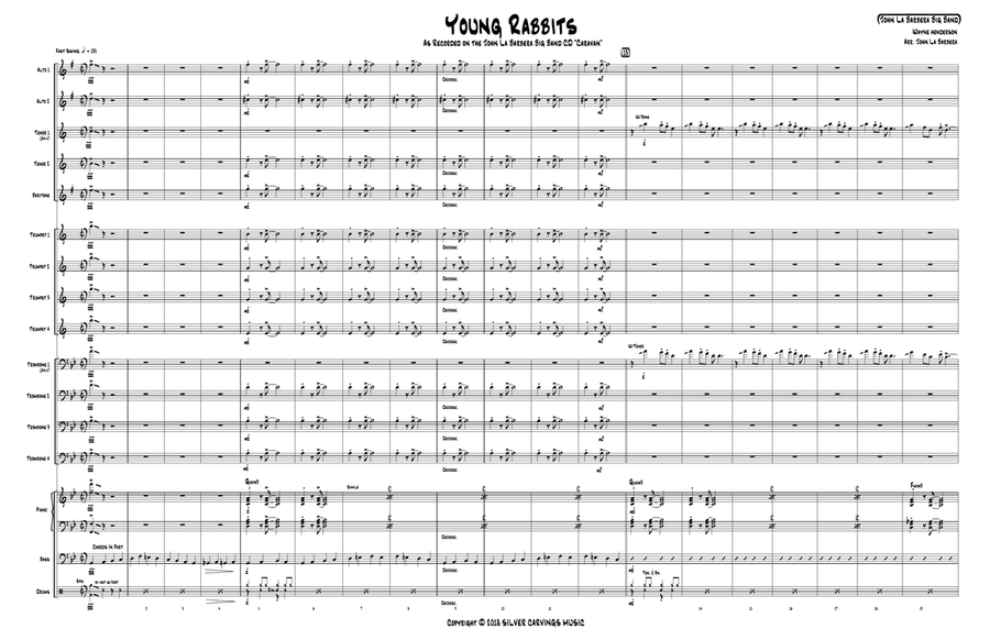 Young Rabbits Jazz Ensemble scores gallery preview page 1