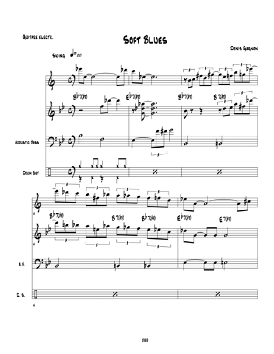 Soft Blues Soft Blues Jazz Ensemble scores gallery preview page 5