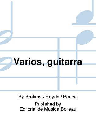 Book cover for Varios, guitarra
