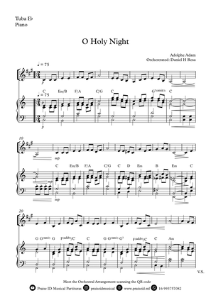 O Holy NIght - Christmas Carol - Eb Tuba and Piano