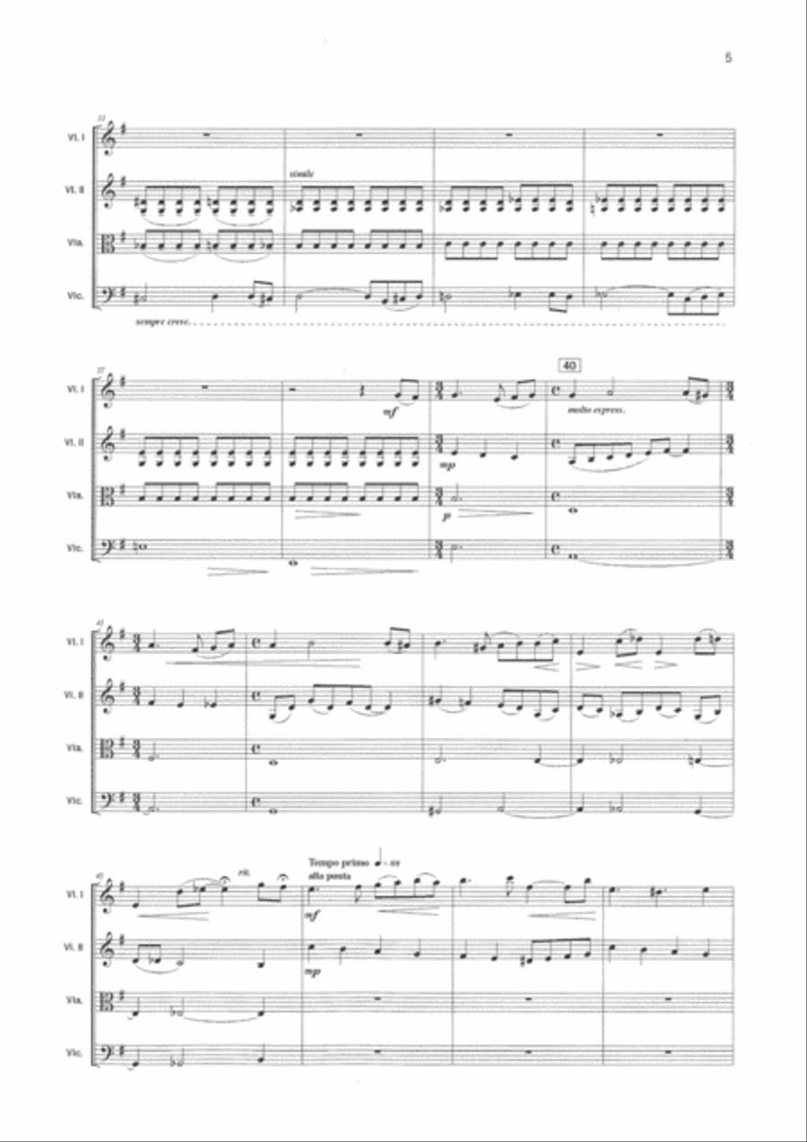 Cuarteto para Buenos Aires String Quartet scores gallery preview page 6