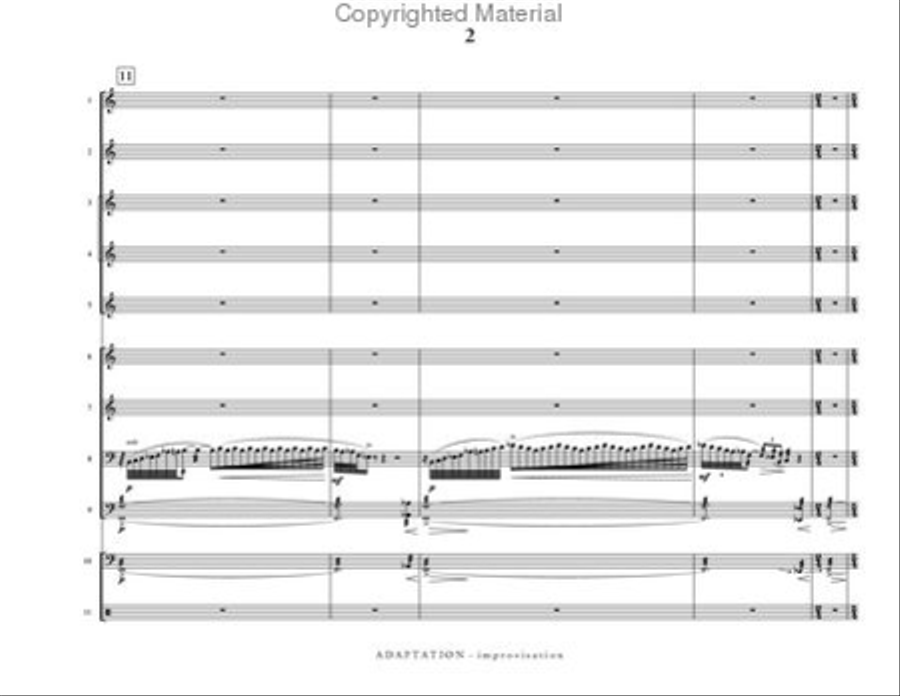 Adaptation Adaptation Percussion Ensemble scores gallery preview page 3