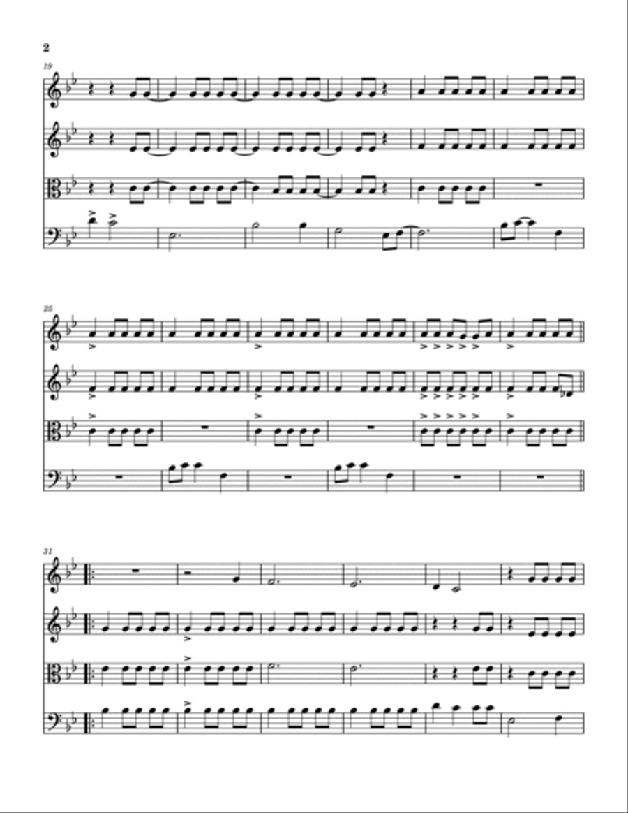 Nursie Nursie String Quartet scores gallery preview page 3