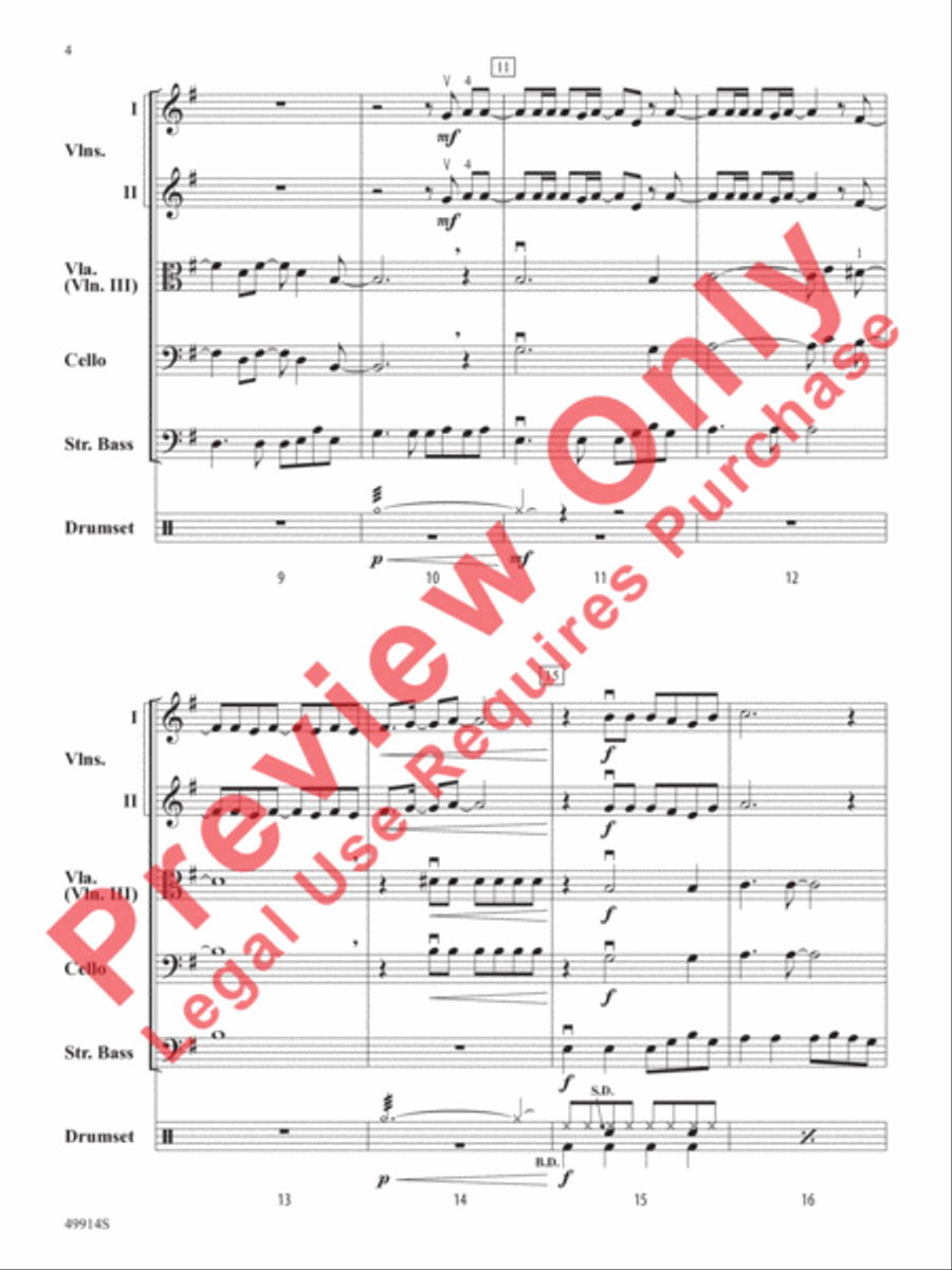 Flowers String Orchestra scores gallery preview page 5