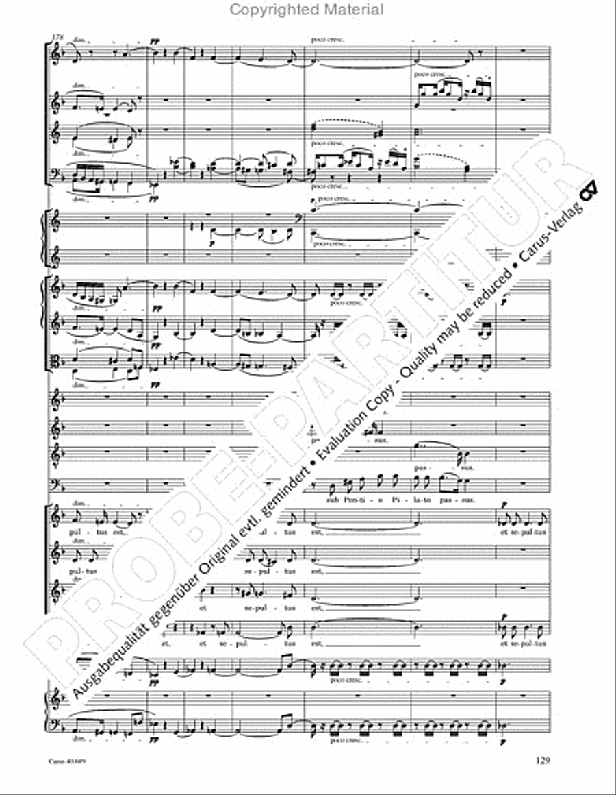 Missa solemnis Missa solemnis 4-Part scores gallery preview page 145