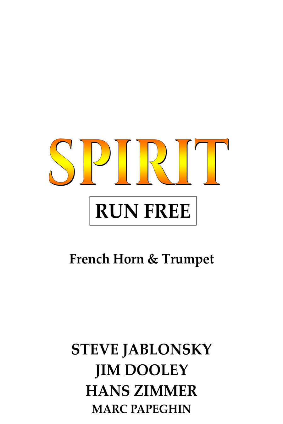 Run Free Brass Duet scores gallery preview page 1