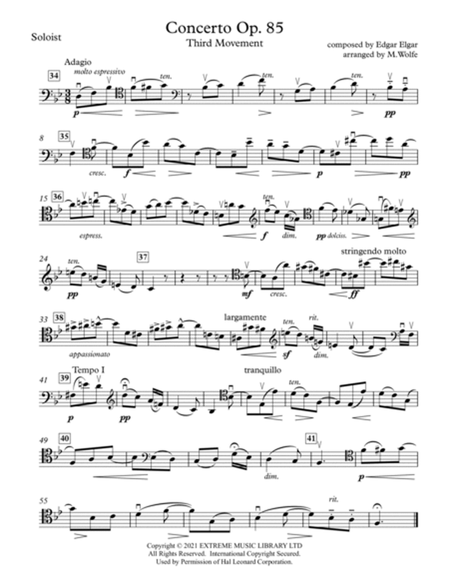 Cello Concerto In E Minor - Adagio