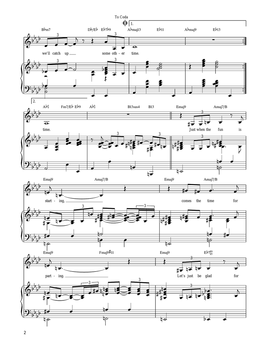 Some Other Time Some Other Time Piano, Vocal, Guitar scores gallery preview page 2