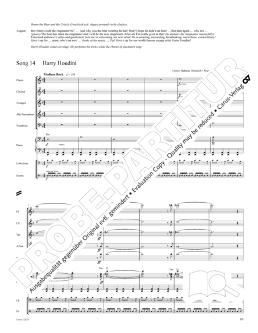 Circus Allegro Circus Allegro Choir scores gallery preview page 84