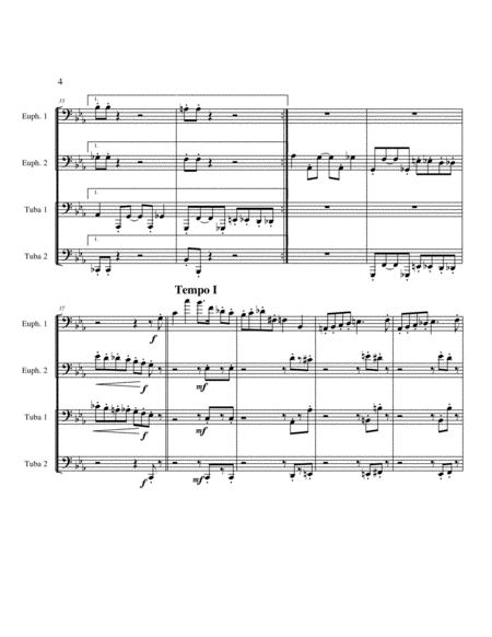 Suite No. 4 for Tuba Quartet image number null