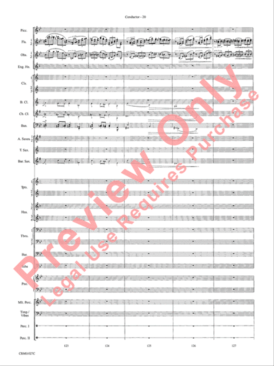 Harry Potter Symphonic Suite Concert Band scores gallery preview page 23