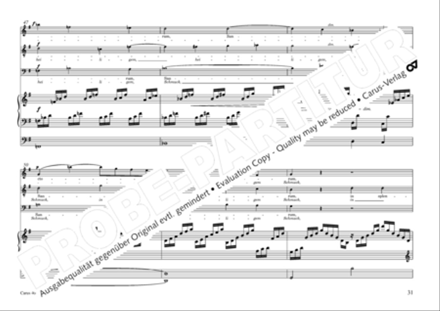 Oratorio de Noel (Weihnachtsoratorium) 4-Part scores gallery preview page 32