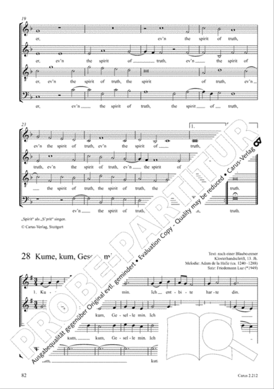 Love songs. Choral collection with CD 4-Part scores gallery preview page 74