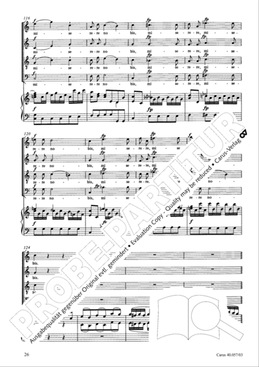Litaniae de venerabili altaris Sacramento in Es 4-Part scores gallery preview page 27