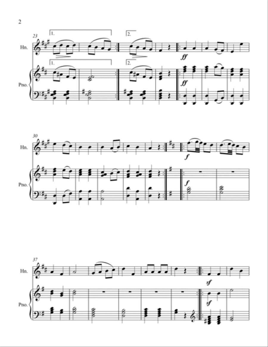 Ecossaises Brass Duet scores gallery preview page 2