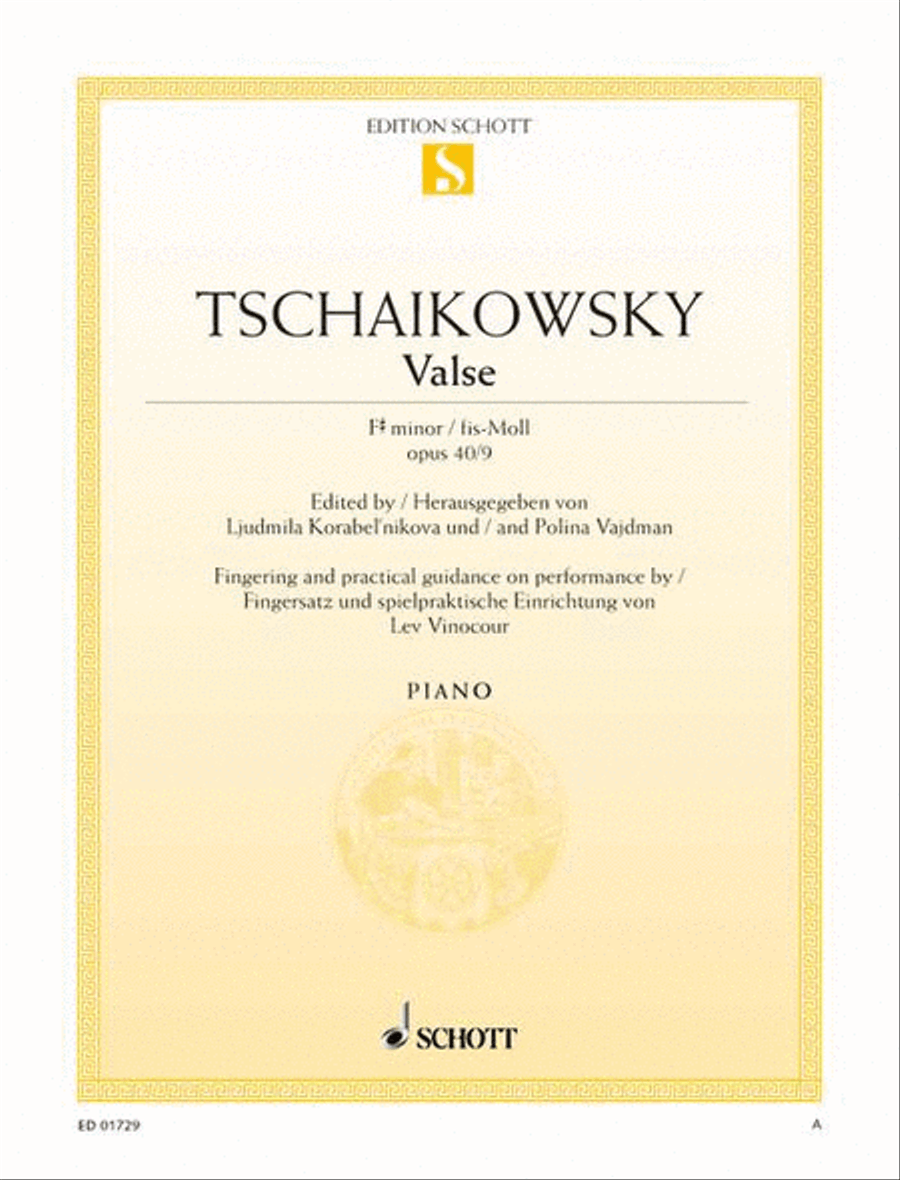 Valse F-sharp minor, Op. 40/9
