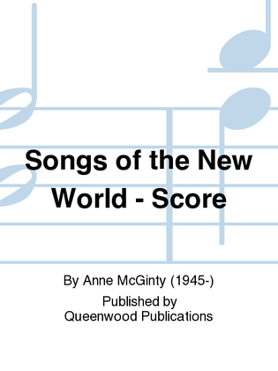 Book cover for Songs of the New World - Score
