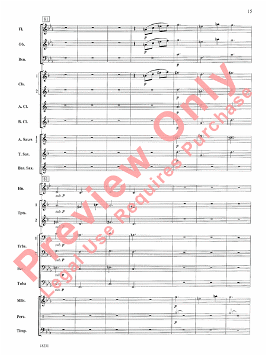In a French Garden Concert Band scores gallery preview page 16