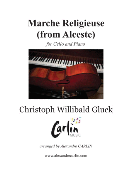 Marche Religieuse (from Alceste) by Gluck - Arranged for Cello and Piano image number null