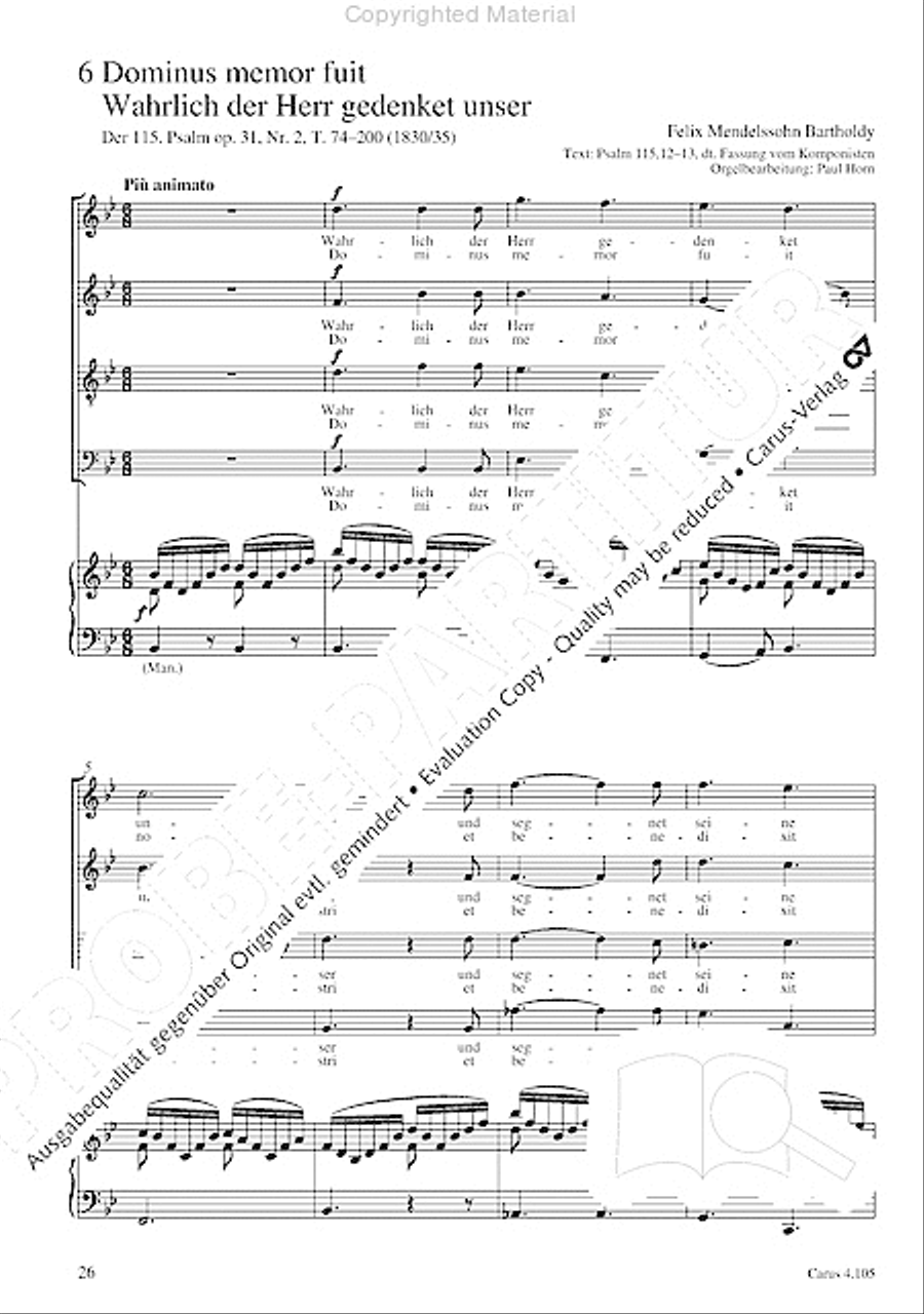 Choral collection Mendelssohn - editionchor Choir scores gallery preview page 27