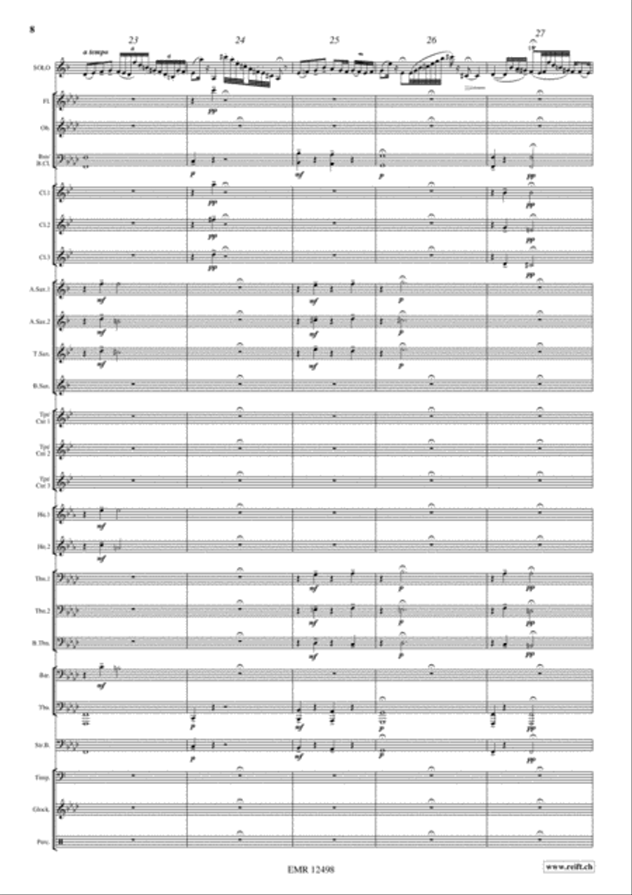 Zigeunerweisen Concert Band scores gallery preview page 9