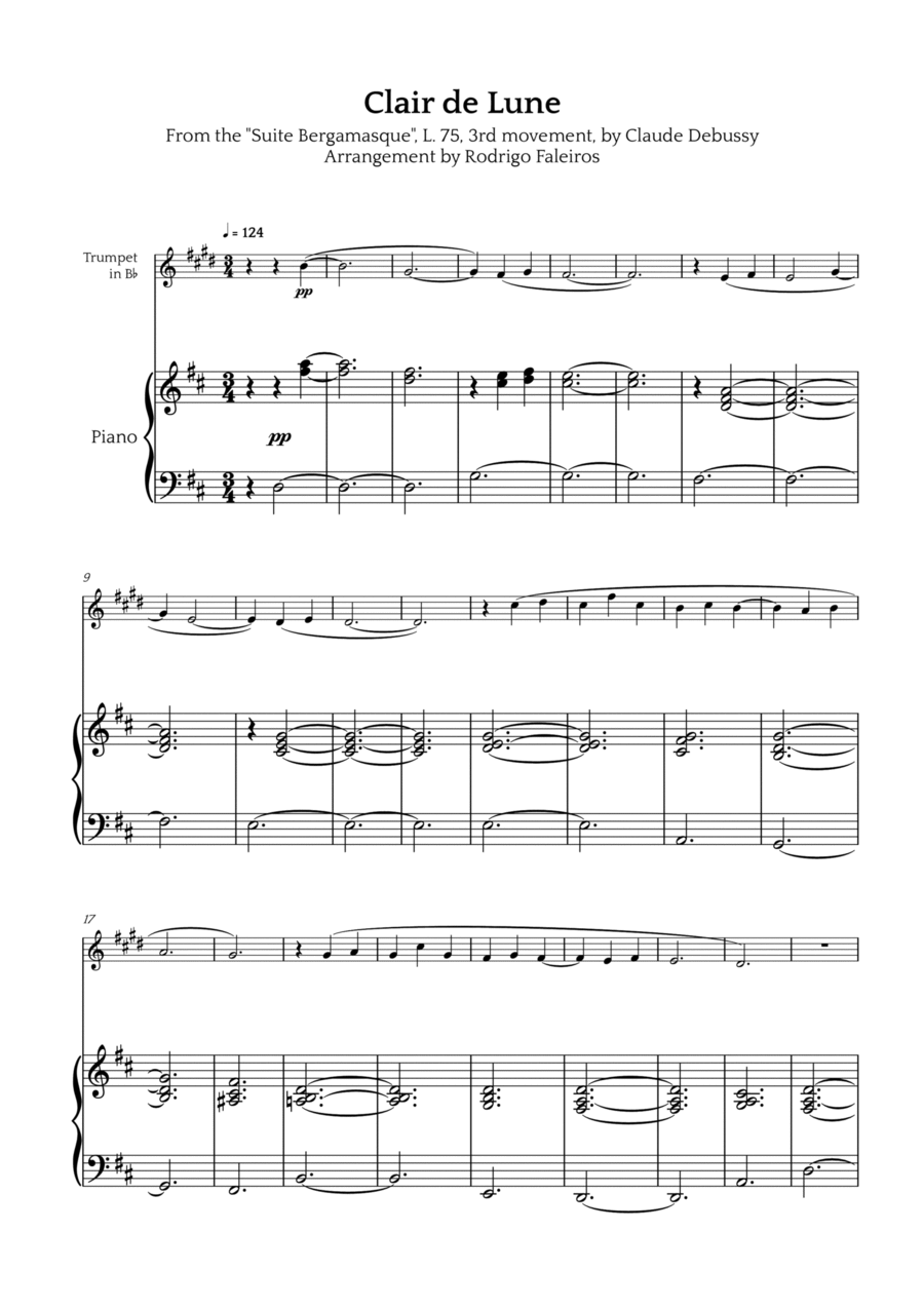 Clair de Lune Chamber Music scores gallery preview page 1