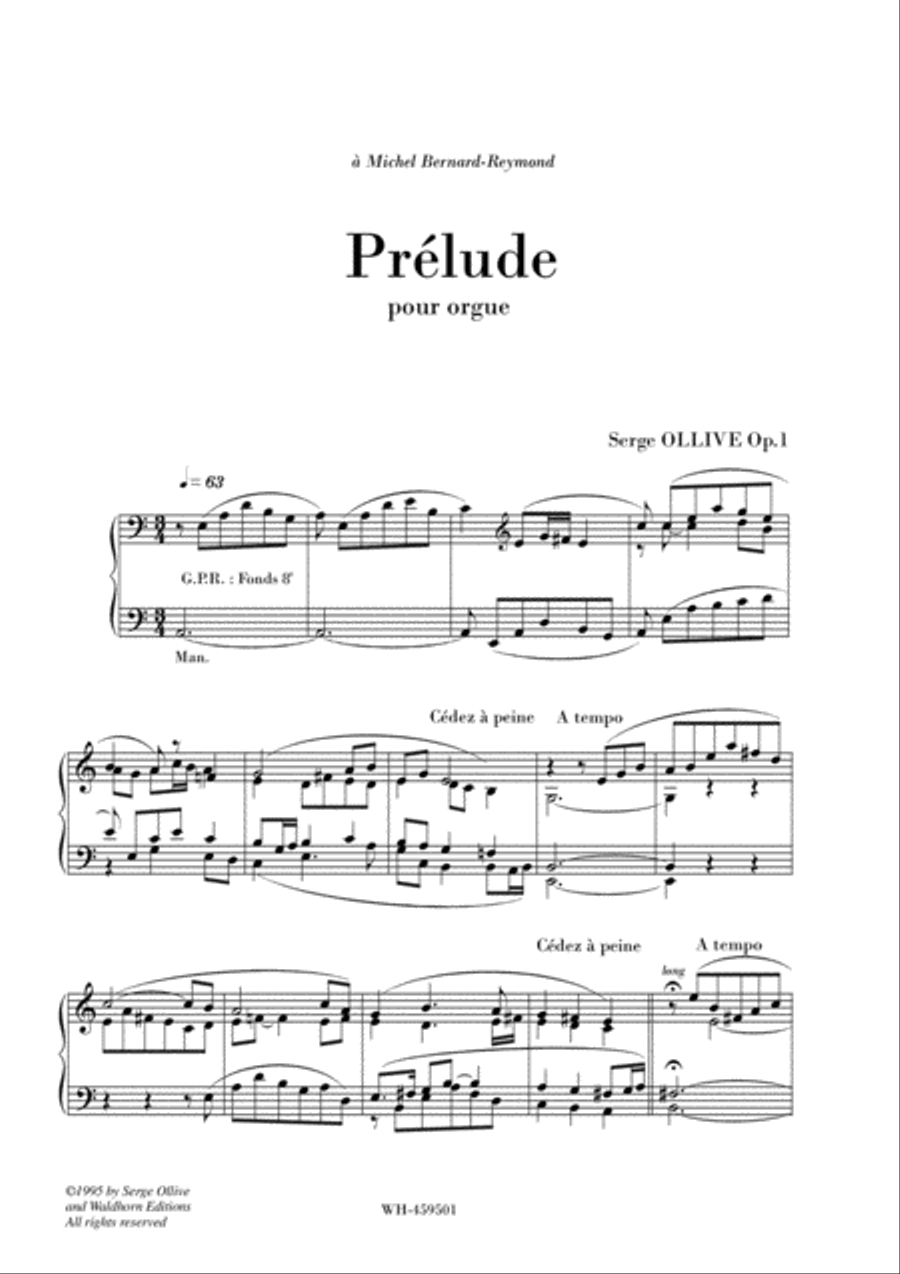 PRELUDE OP.1 Organ Solo scores gallery preview page 2