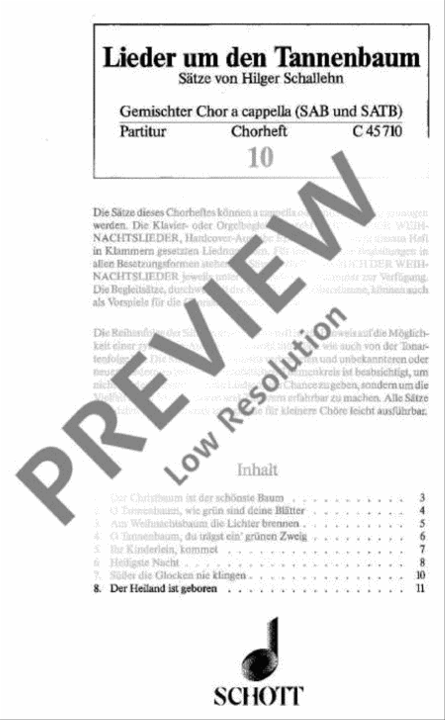 Das Buch der Weihnachtslieder Mixed Choir scores gallery preview page 2