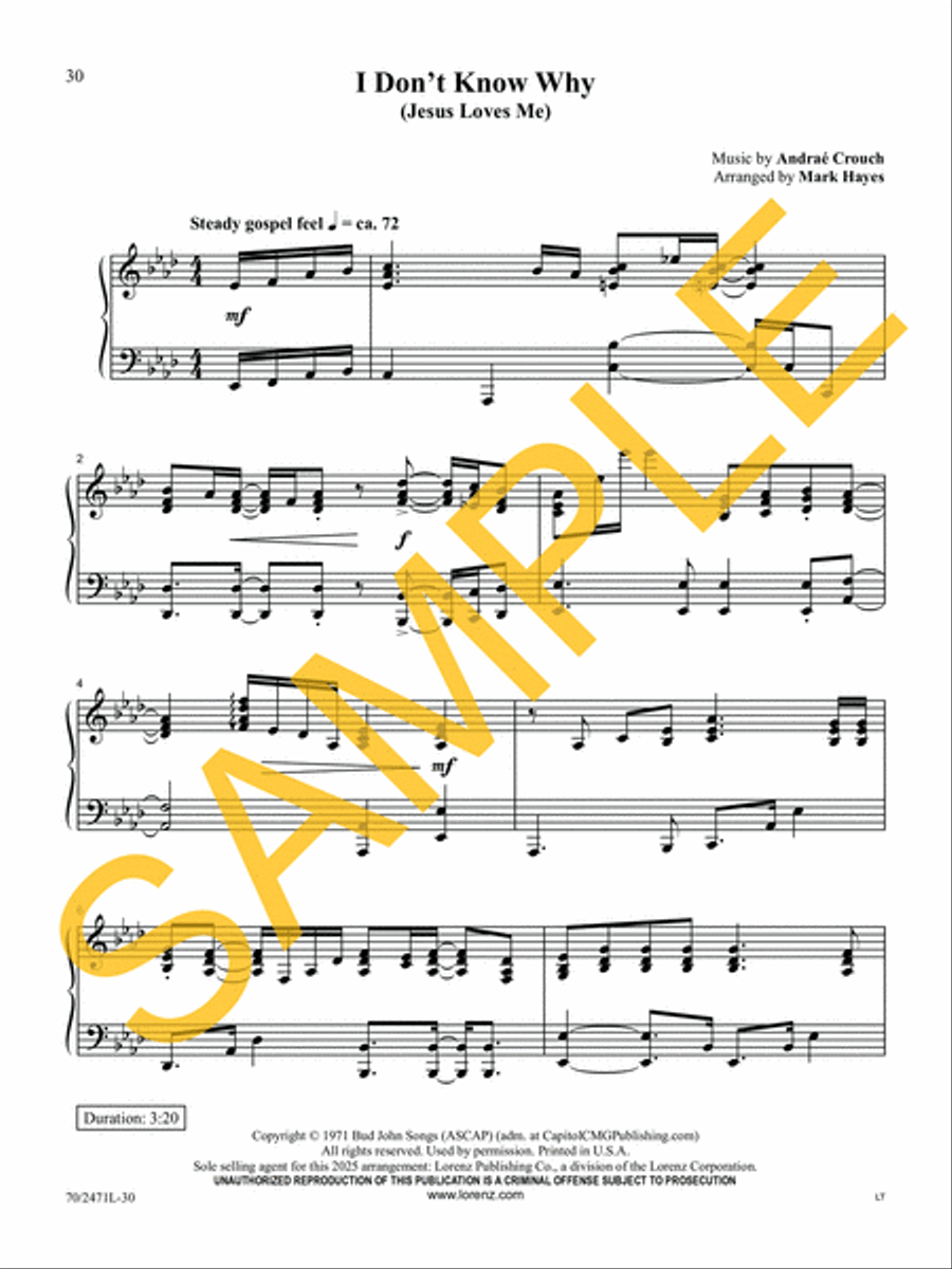 Through It All Piano Solo scores gallery preview page 21