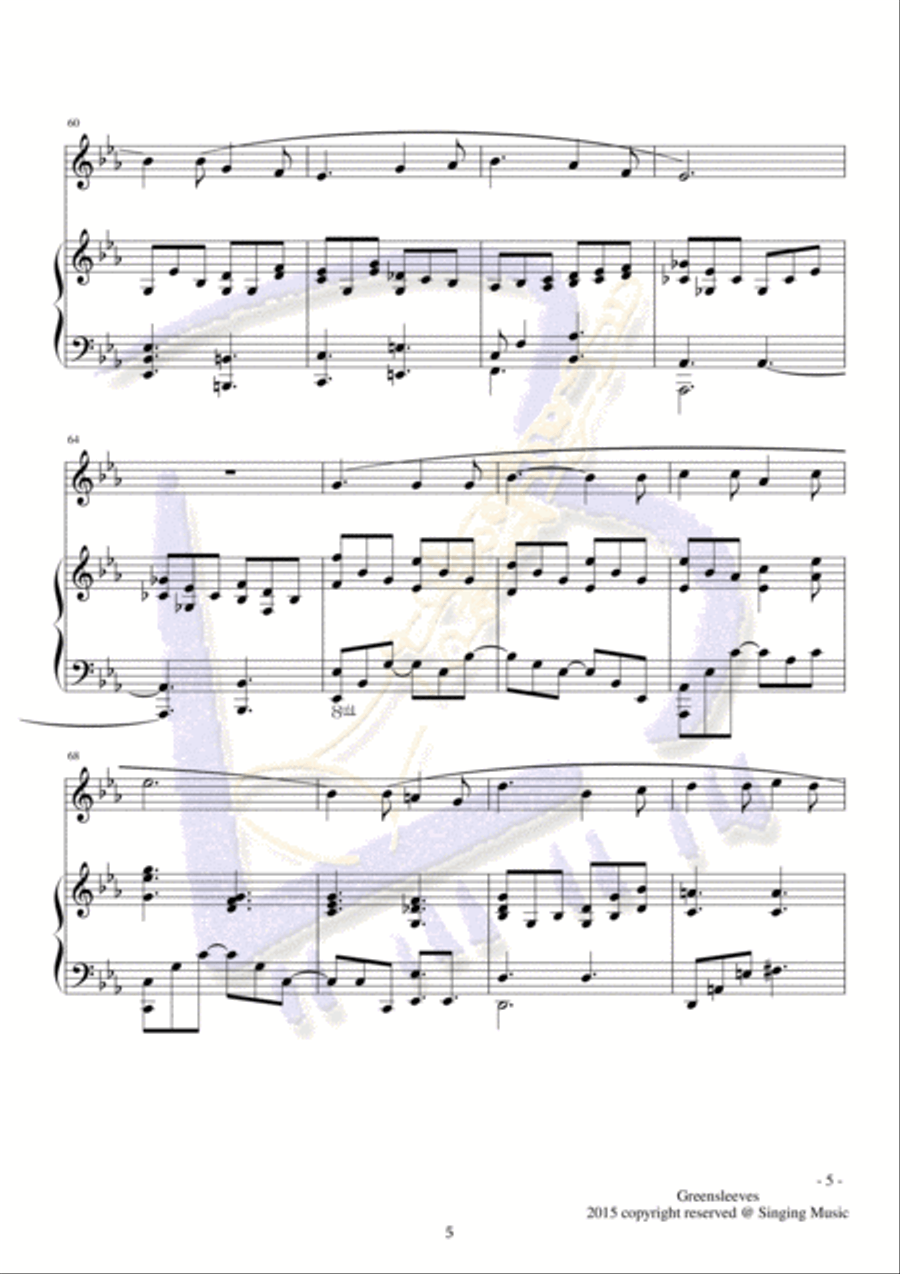 O, Holy Night, for Instrument and Piano English Horn scores gallery preview page 5