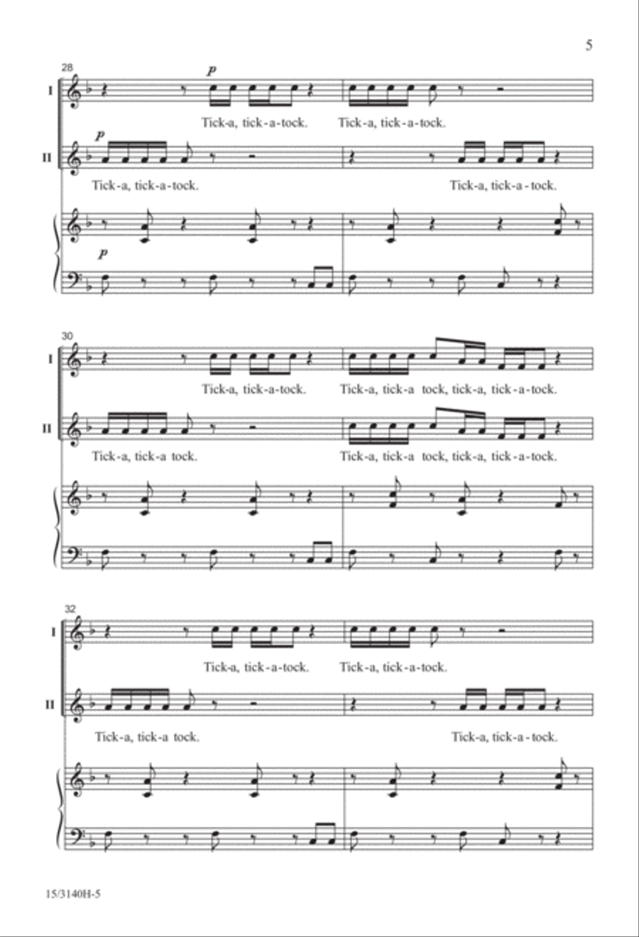 Just Like Clockwork! 2-Part scores gallery preview page 6