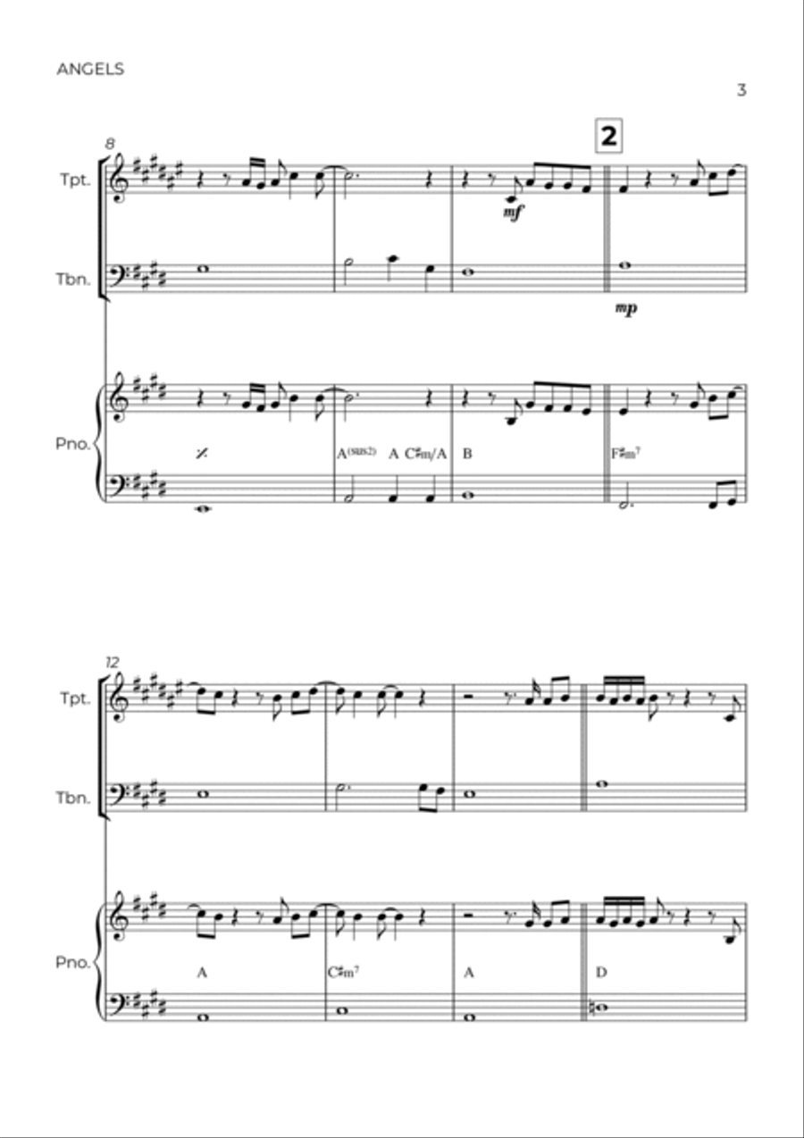 Angels Brass Duet scores gallery preview page 3