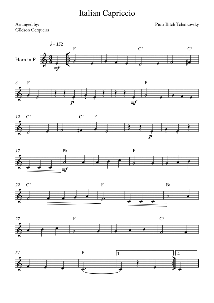 Capriccio Italiano Chamber Music scores gallery preview page 1