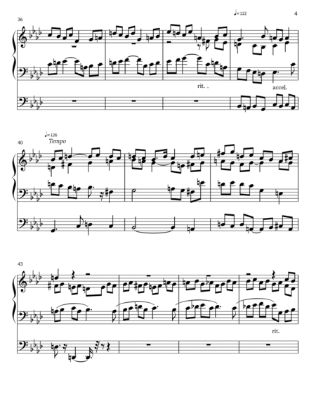 Postlude in f minor for Organ
