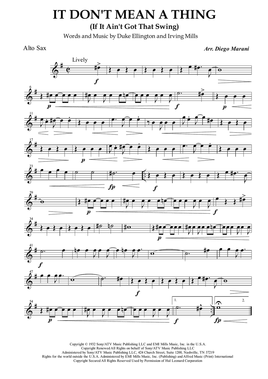 It Don't Mean A Thing (If It Ain't Got That Swing) Woodwind Quartet scores gallery preview page 3
