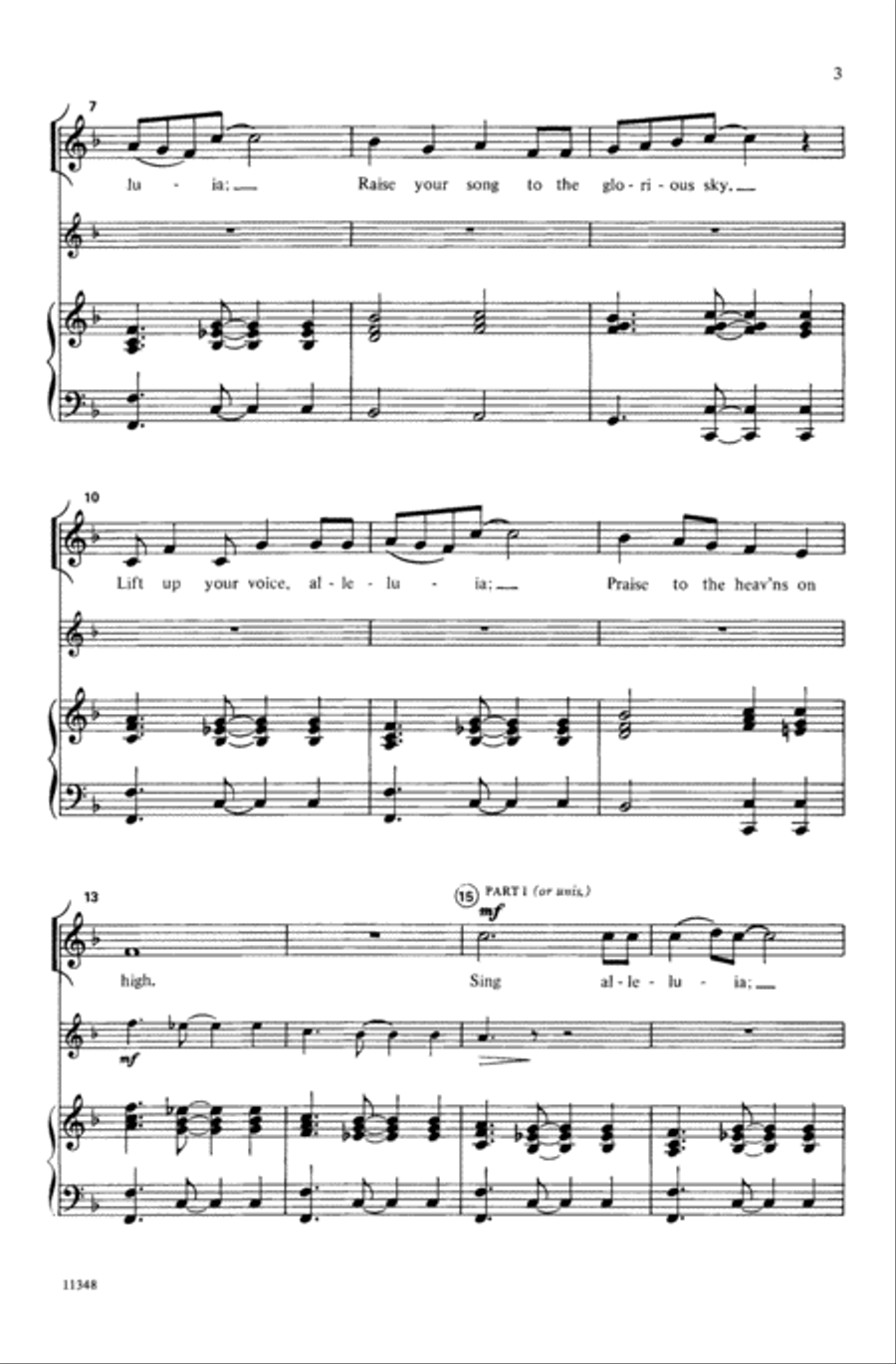 Lift Up Your Voice, Alleluia Choir scores gallery preview page 2
