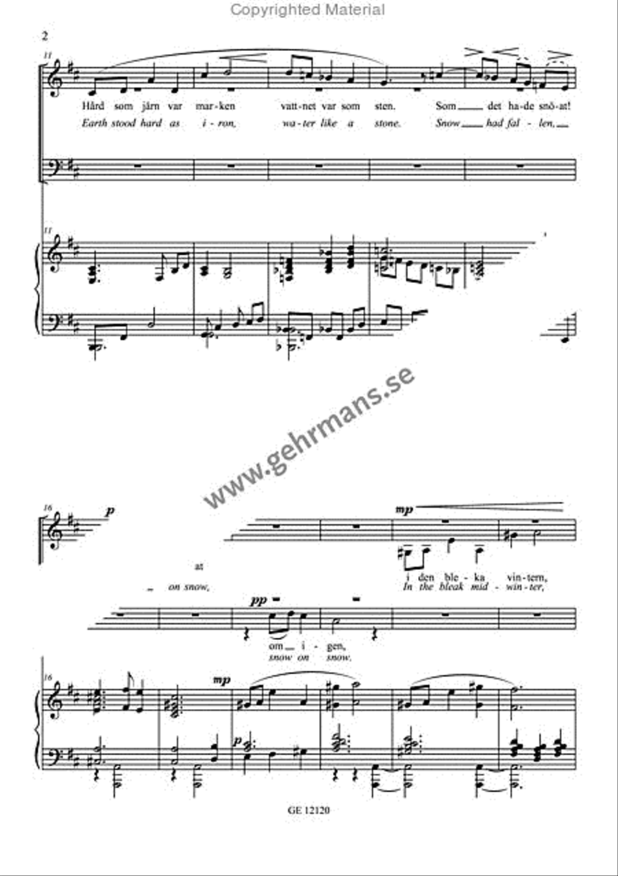 I den bleka vintern 4-Part scores gallery preview page 3