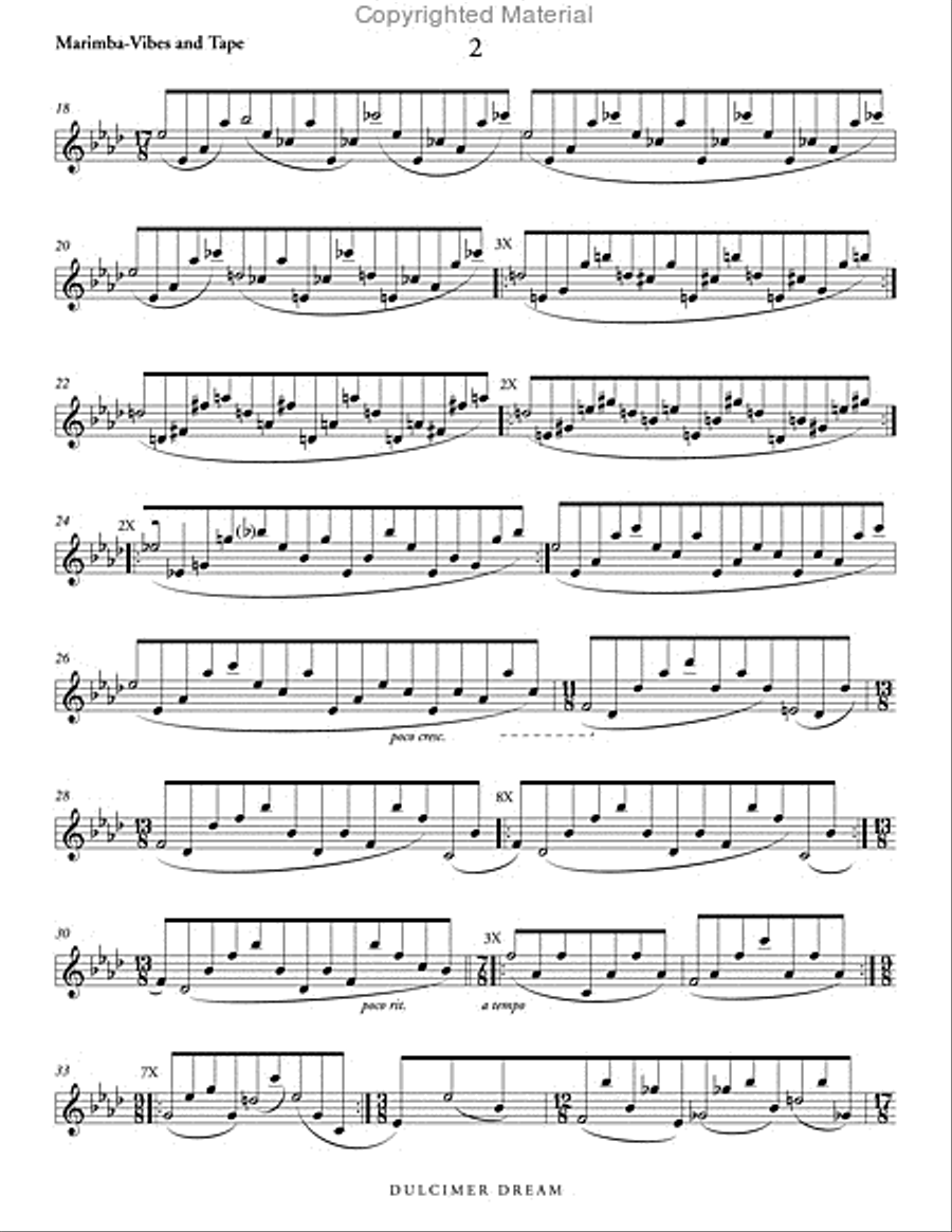 Dulcimer Dream Dulcimer Dream Percussion Ensemble scores gallery preview page 3