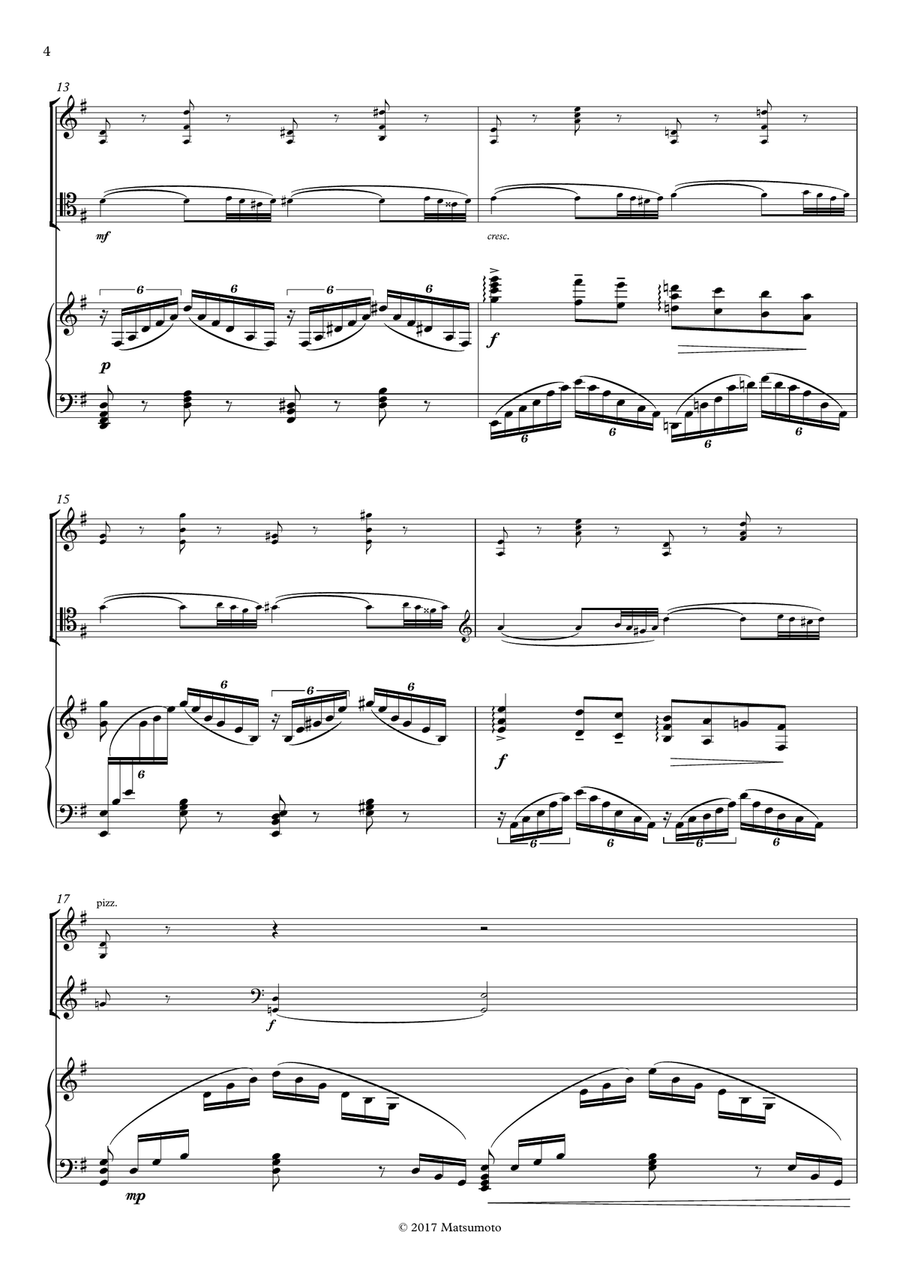 The Nutcracker - Pas De Deux for violin, cello and piano Piano Trio scores gallery preview page 4