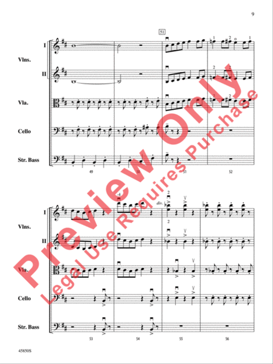 A Danny Elfman Spooktacular String Orchestra scores gallery preview page 10