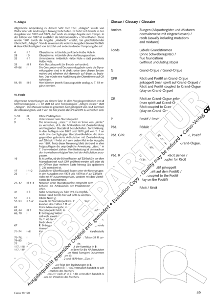 Symphonie No. II pour Orgue Organ scores gallery preview page 64