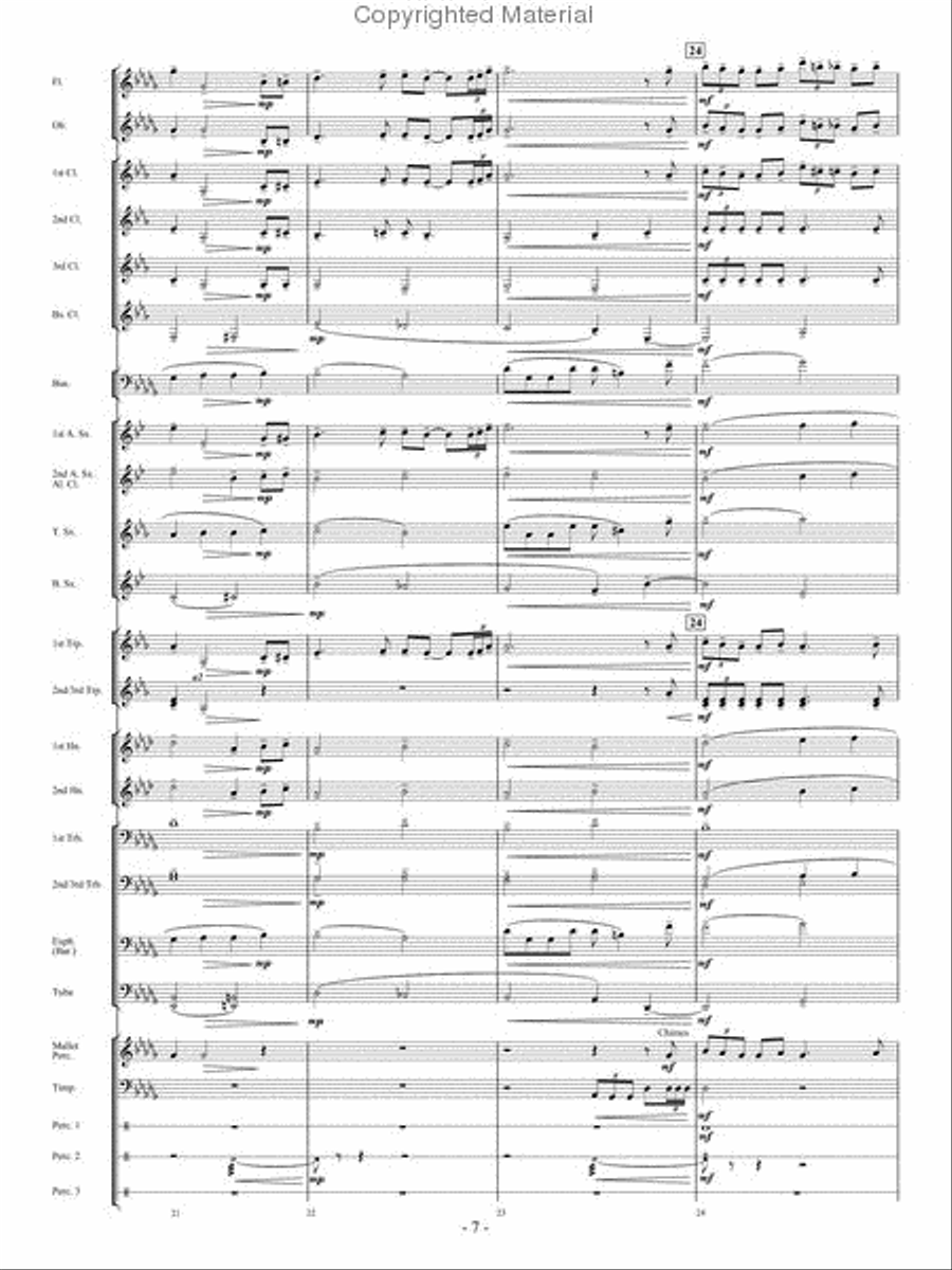 A Quiet Journey Home A Quiet Journey Home Concert Band scores gallery preview page 6