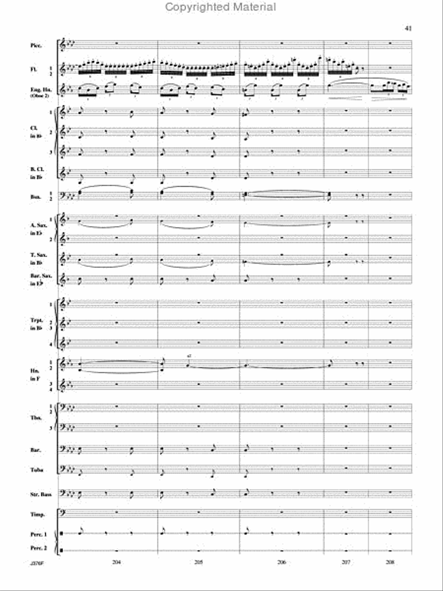 William Tell Overture Concert Band scores gallery preview page 42