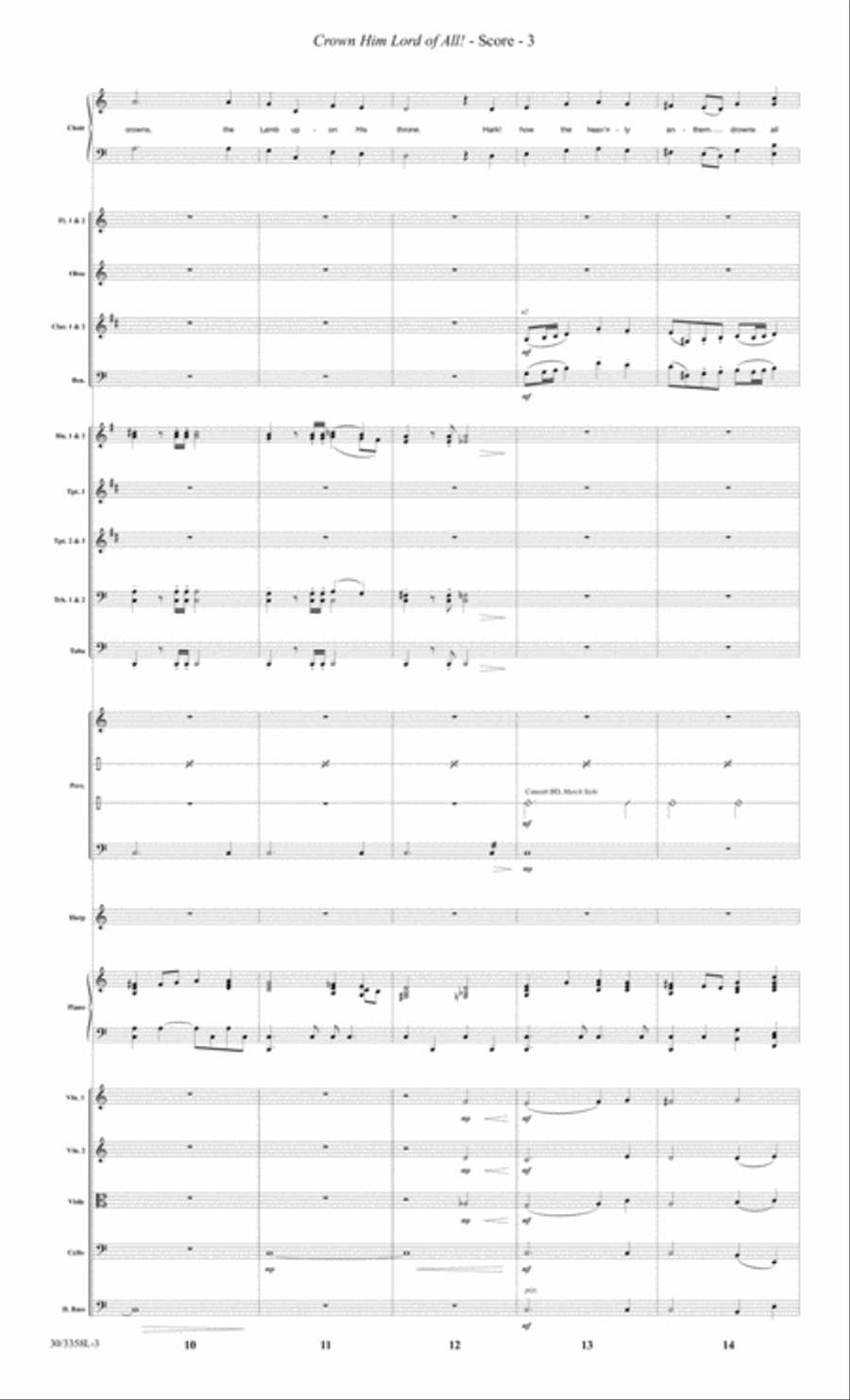 Crown Him Lord of All! - Full Orchestra Score and CD with Printable Parts Choir scores gallery preview page 6