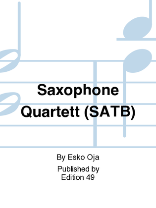Book cover for Saxophone Quartett (SATB)
